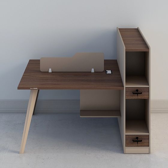 Semplice Moderno - ZM01B - Combinazione di Scrivania per Ufficio Personale per Postazione Singola per 2 Persone