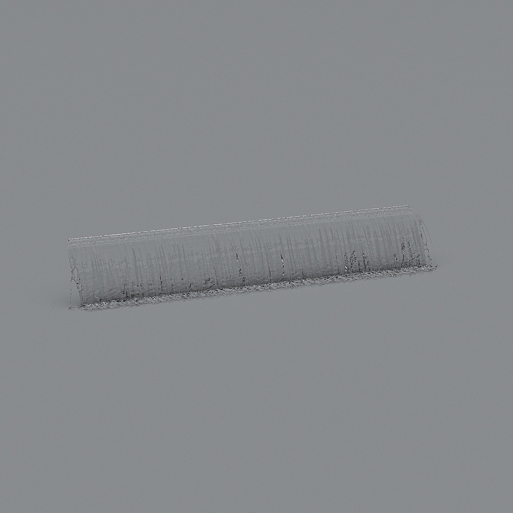 Ice Column Low Poly 3D Model