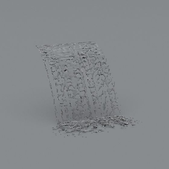 Crystal Waterfall 3D model for Creative Projects