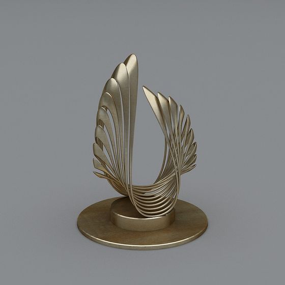 Spiral Wings 3D model