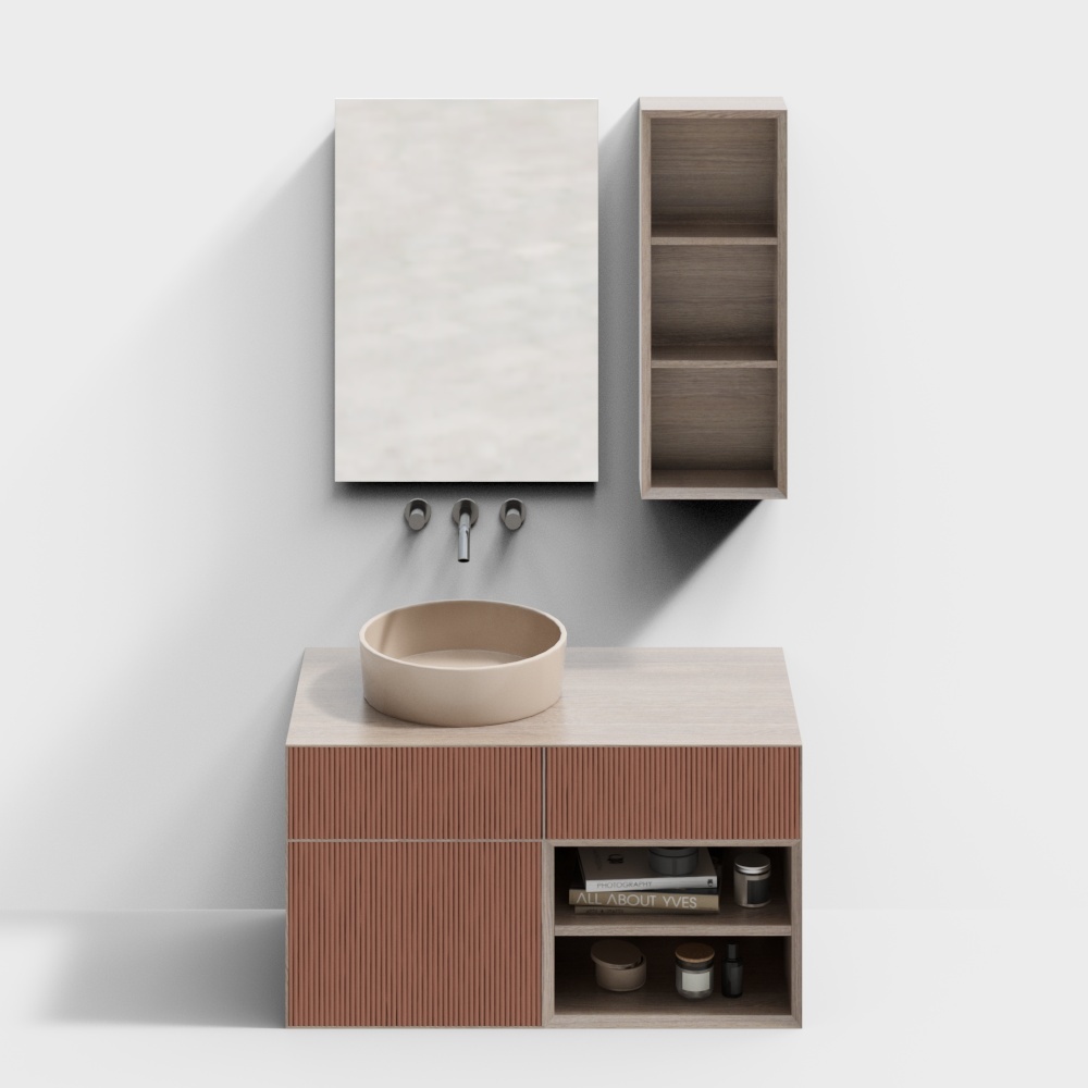 Armoire de salle de bains combinée