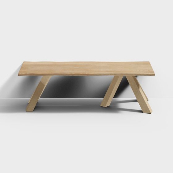 Urban Bench Low-Poly 3D model