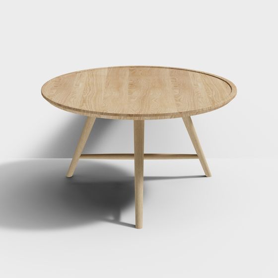 Elegant Round Table 3D model for Contemporary Spaces