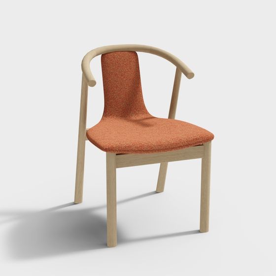 Stylish 3D Chair Model for Modern Interiors