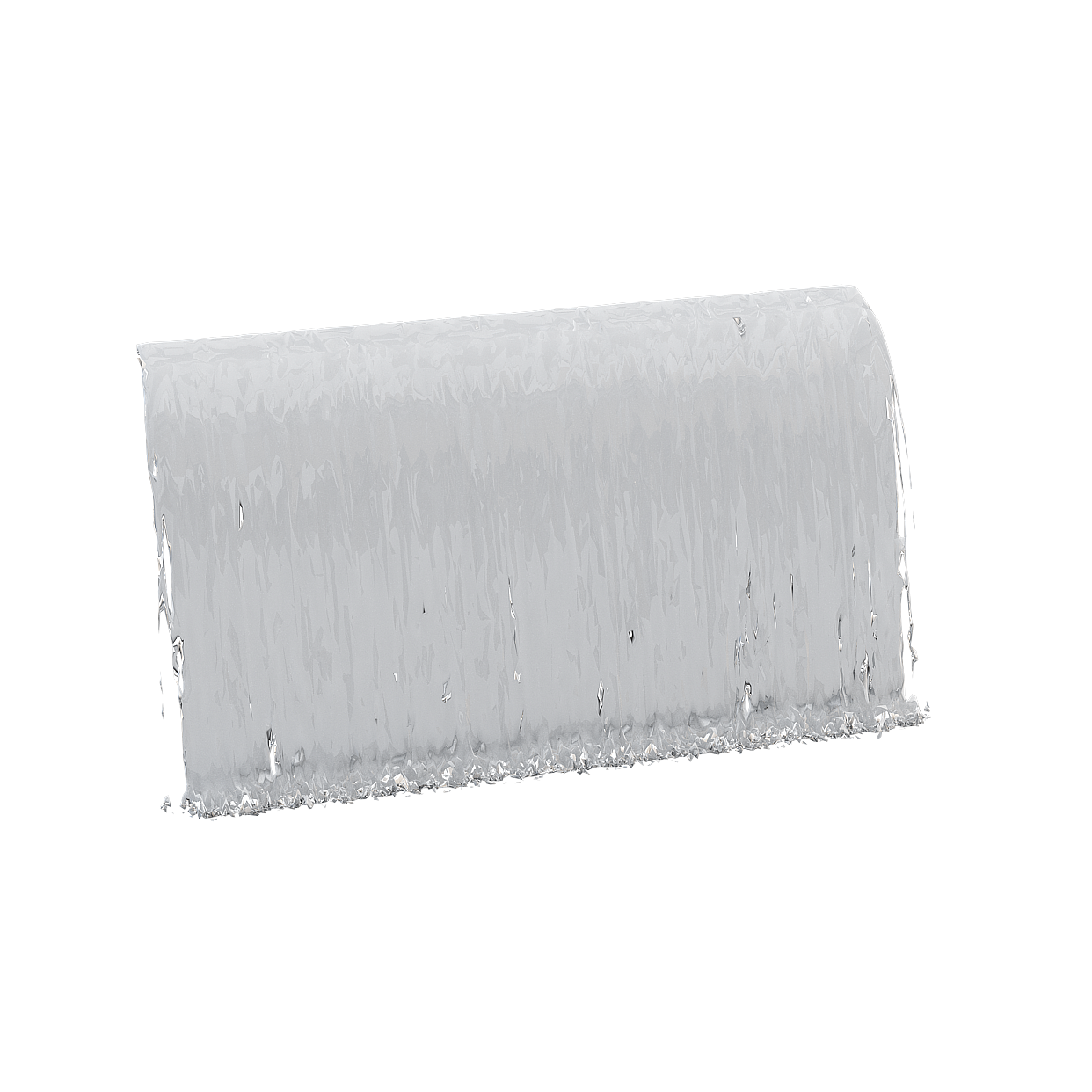 Crystal Ice Cube 3D Model – Translucent Low-Poly Design