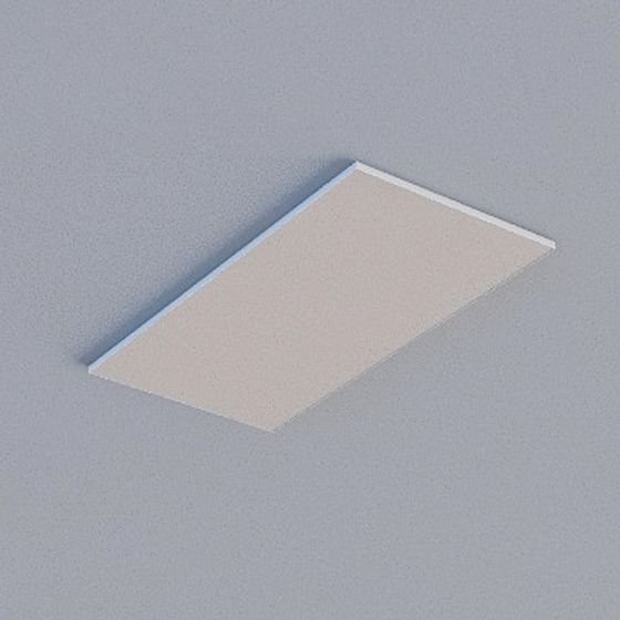 Frameless Honeycomb Panel in Gray