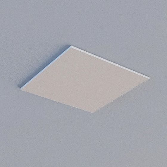 Gray Frameless Honeycomb Panel 3D Model