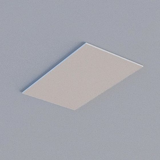 Gray Frameless Honeycomb Panel 3D Model