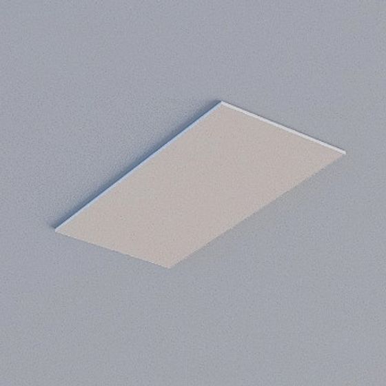 Gray Frameless Honeycomb Panel 3D Model