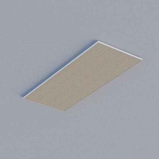 Gray Frameless Honeycomb Panel 3D Model