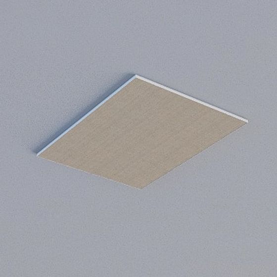 Gray Frameless Honeycomb Panel 3D Model