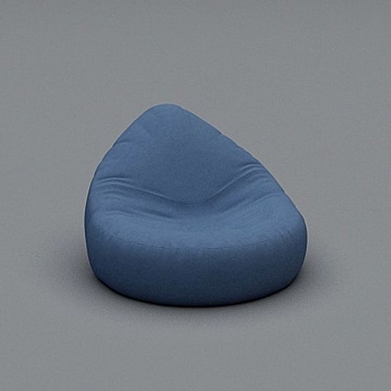 Stylish Bean Bag Chair 3D Model