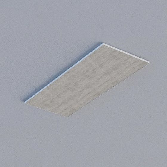 Frameless Honeycomb Panel 3D Model in Gray Finish