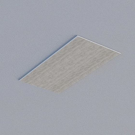 Gray Frameless Honeycomb Panel 3D Model