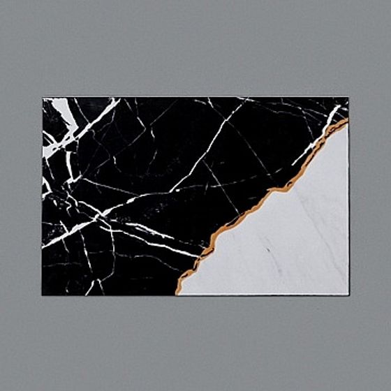 Elegant Black and White Marble 3D model