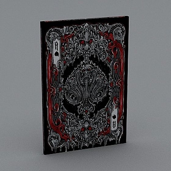 Stunning Low-Poly Playing Card Cover 3D model