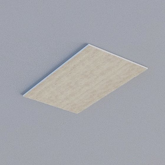 Frameless Honeycomb Panel 3D Model in Gray