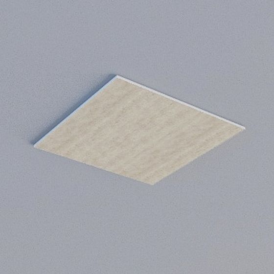 Frameless Honeycomb Panel 3D Model in Gray