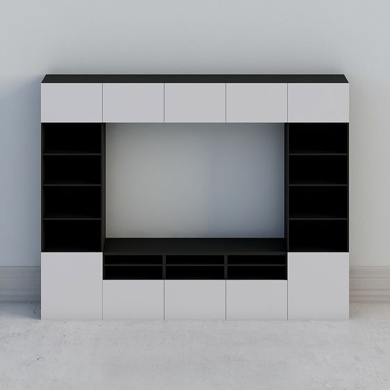Modern Minimalist TV Cabinet 3D model