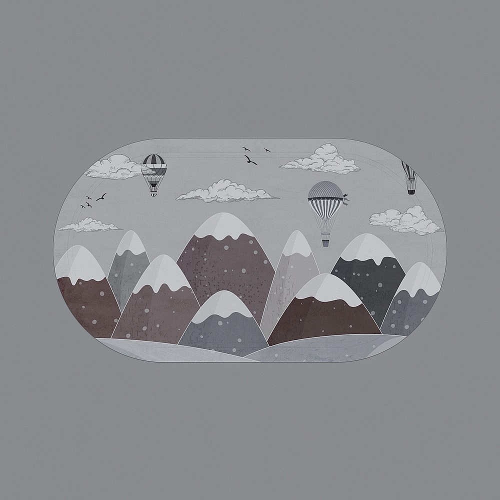 Thảm vuông hiện đại 8-2