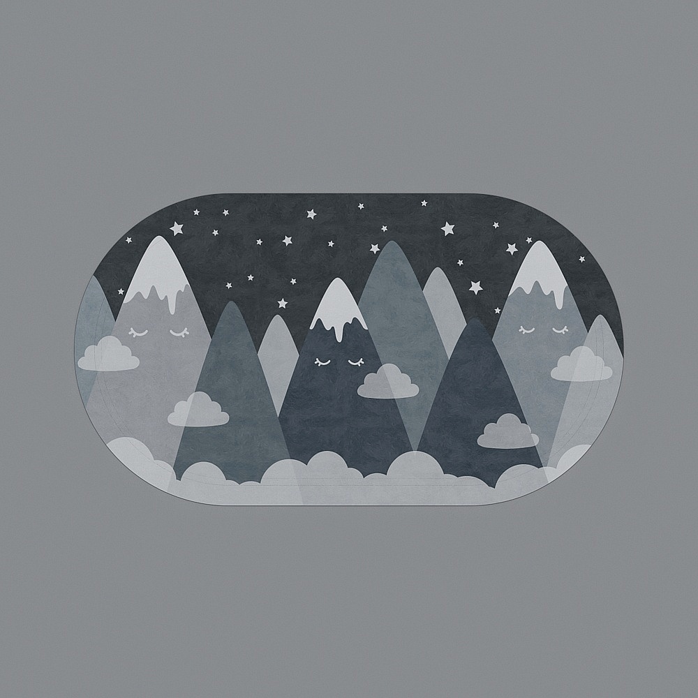 Tapis carré moderne 8-1