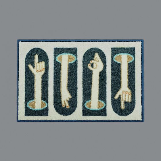 Gesture Carpet 3D Model - Unique & Colorful Design