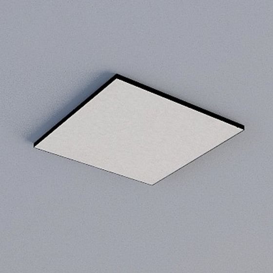 Frameless Honeycomb Panel 3D Model in Gray Finish