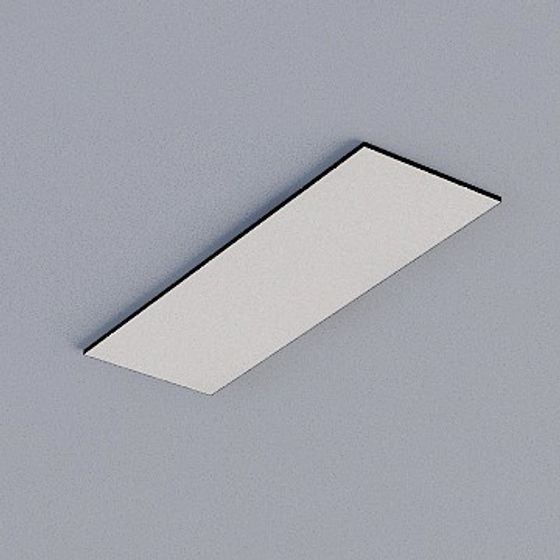 Frameless Honeycomb Panel 3D Model in Gray