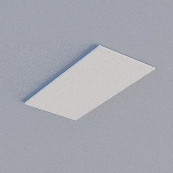 Frameless Honeycomb Panel 3D Model - Gray Textured Design