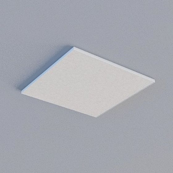 Frameless Honeycomb Panel 3D Model in Gray