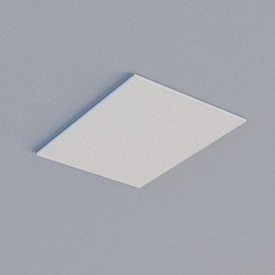 Frameless Honeycomb Panel 3D Model in Gray