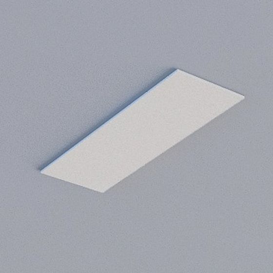 Sleek Frameless Honeycomb Panel 3D Model in Gray