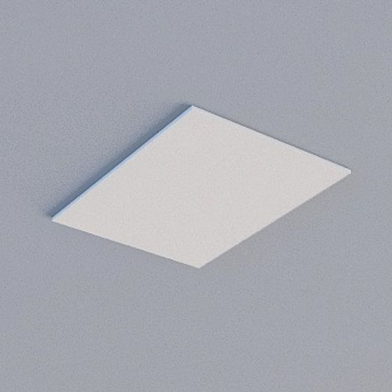 Contemporary Frameless Honeycomb Panel 3D Model in Gray