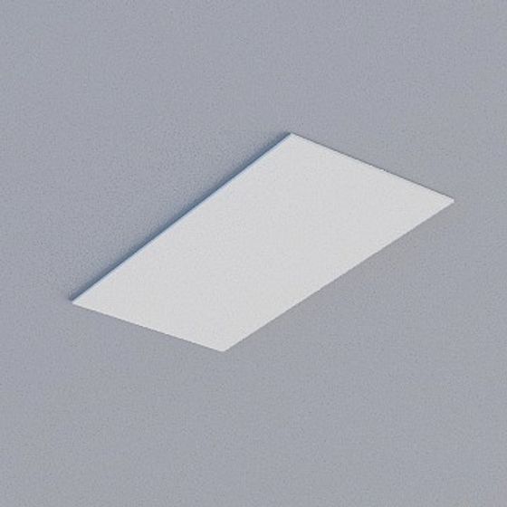 Frameless Honeycomb Panel in Gray