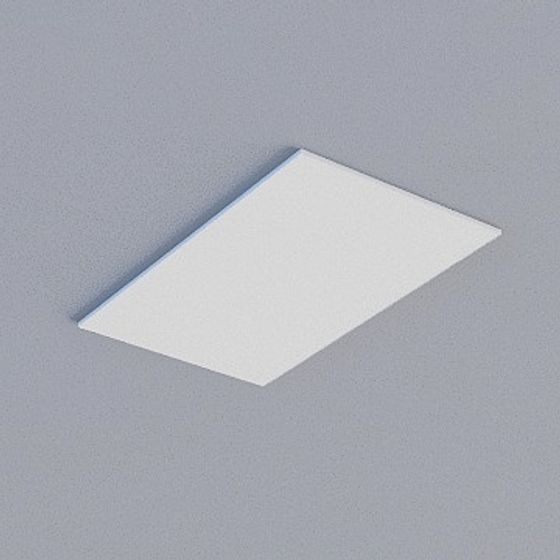 Frameless Honeycomb Panel 3D Model in Gray Finish