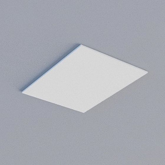 Frameless Honeycomb Panel in Gray