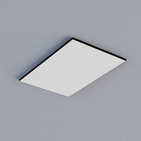 Frameless Gray Honeycomb Panel 3D Model