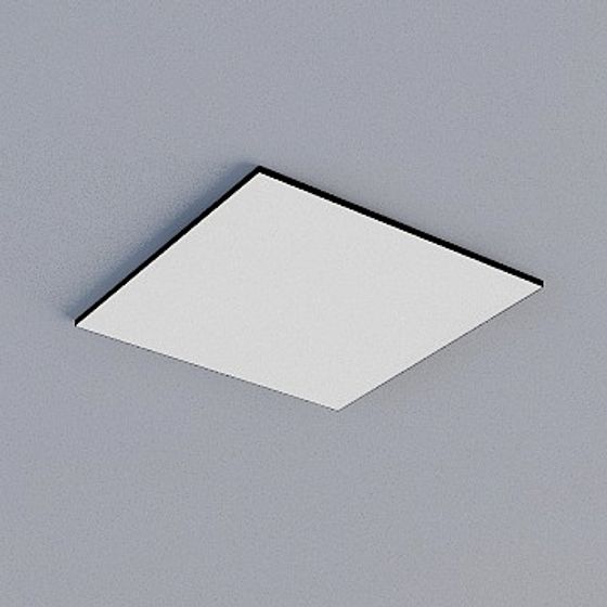 Frameless Honeycomb Panel 3D Model in Gray