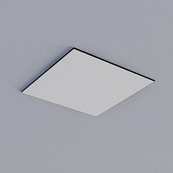 Frameless Honeycomb Panel 3D Model in Gray