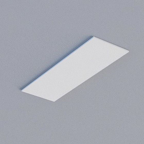 Contemporary Frameless Honeycomb Panel 3D Model in Gray