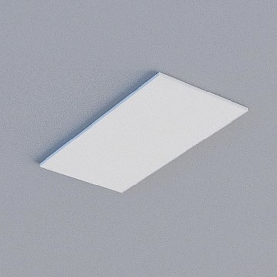 Trendy Gray Frameless Honeycomb Panel 3D Model