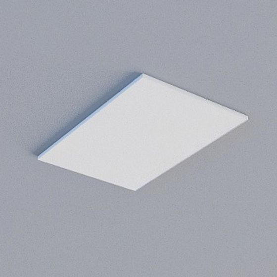 Frameless Honeycomb Panel 3D Model in Gray