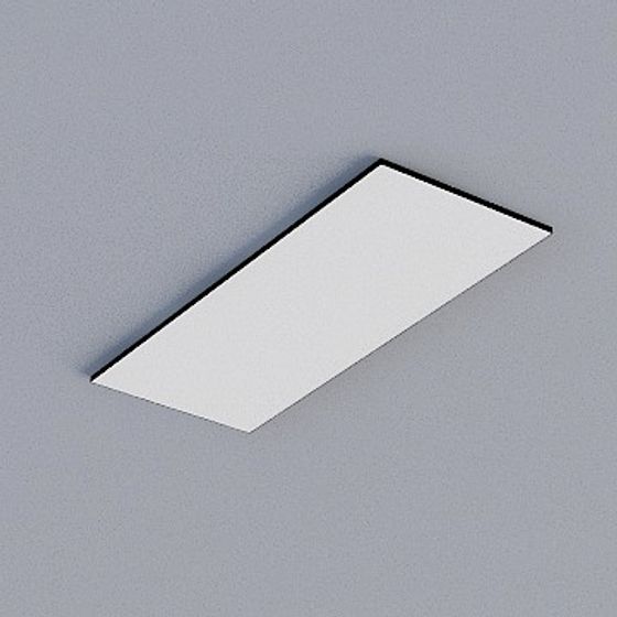 Gray Frameless Honeycomb Panel 3D Model