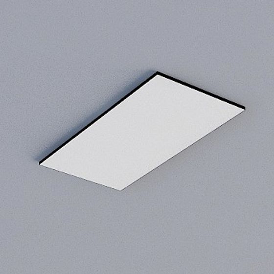 Gray Frameless Honeycomb Panel 3D Model for Stylish Interiors