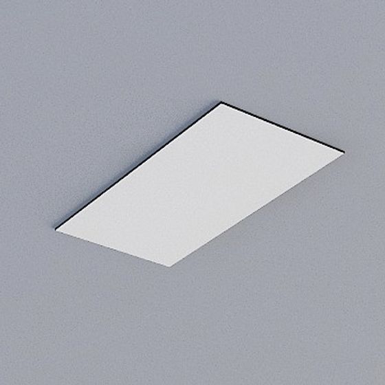 Frameless Honeycomb Panel 3D Model in Gray