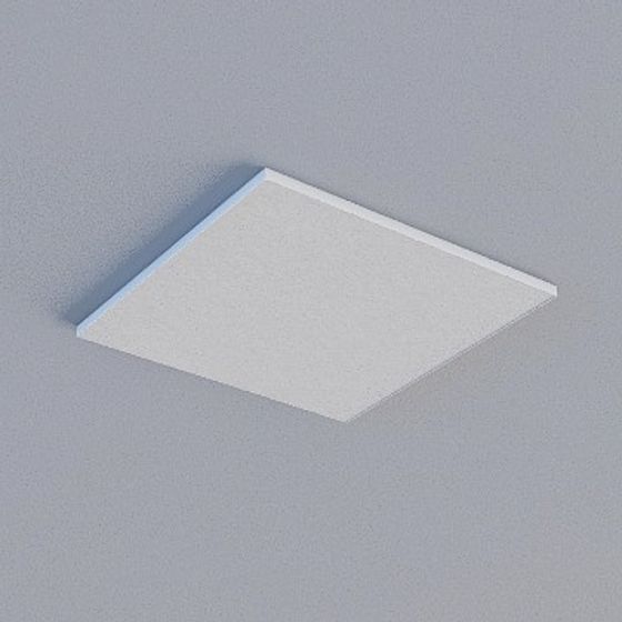 Frameless Gray Honeycomb Panel 3D Model