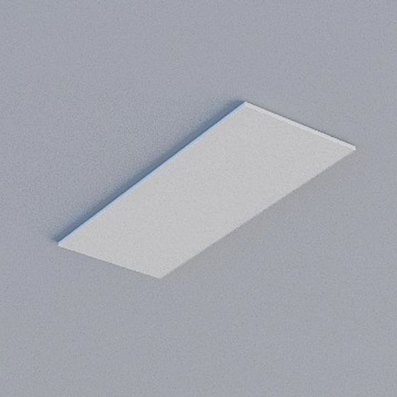 Gray Frameless Honeycomb Panel 3D Model