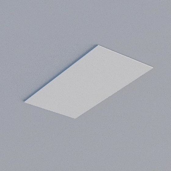 Frameless Honeycomb Panel 3D Model in Gray