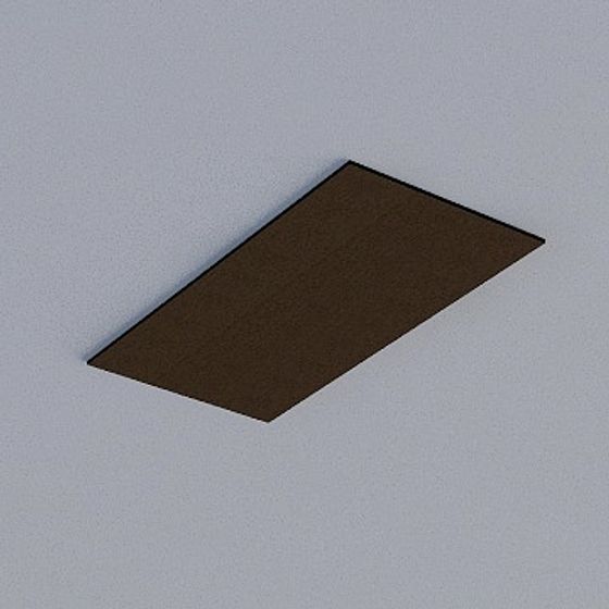 Gray Frameless Honeycomb Panel 3D Model