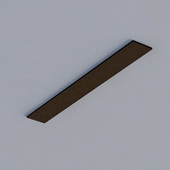 Gray Frameless Honeycomb Panel 3D Model